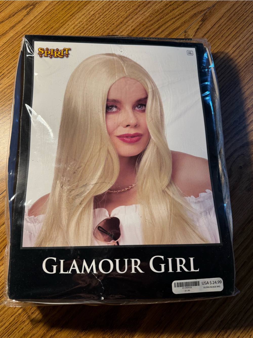 Spirit Halloween Long Blonde Wig